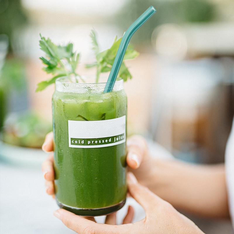 Bent Glass Straws - Pack of 4 - Ecoday