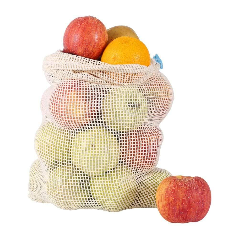 Organic Cotton Mesh Produce Bag - 3 pack (S/M/L) - Ecoday