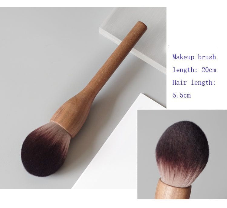 Makeup Brush with Wood Handle
