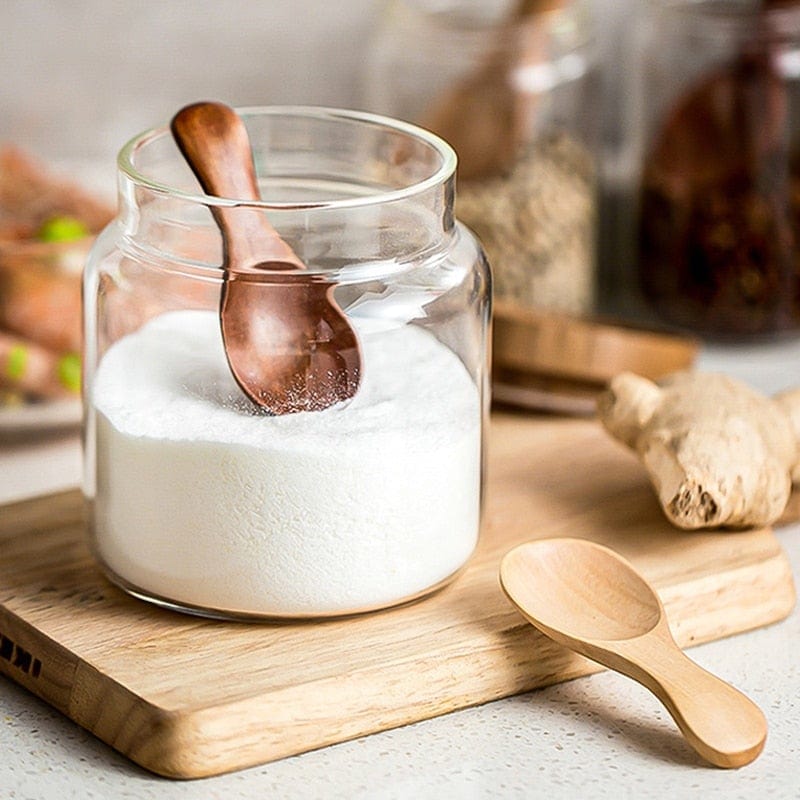Mini Wooden Condiment Spoons - Pack of 4