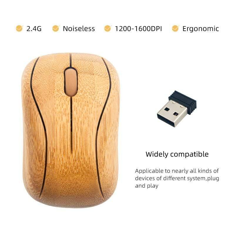 Handmade Wireless Bamboo Mouse - Ecoday