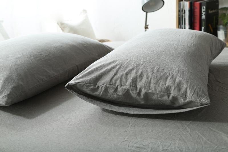 Light Grey Cotton Bed Sheets