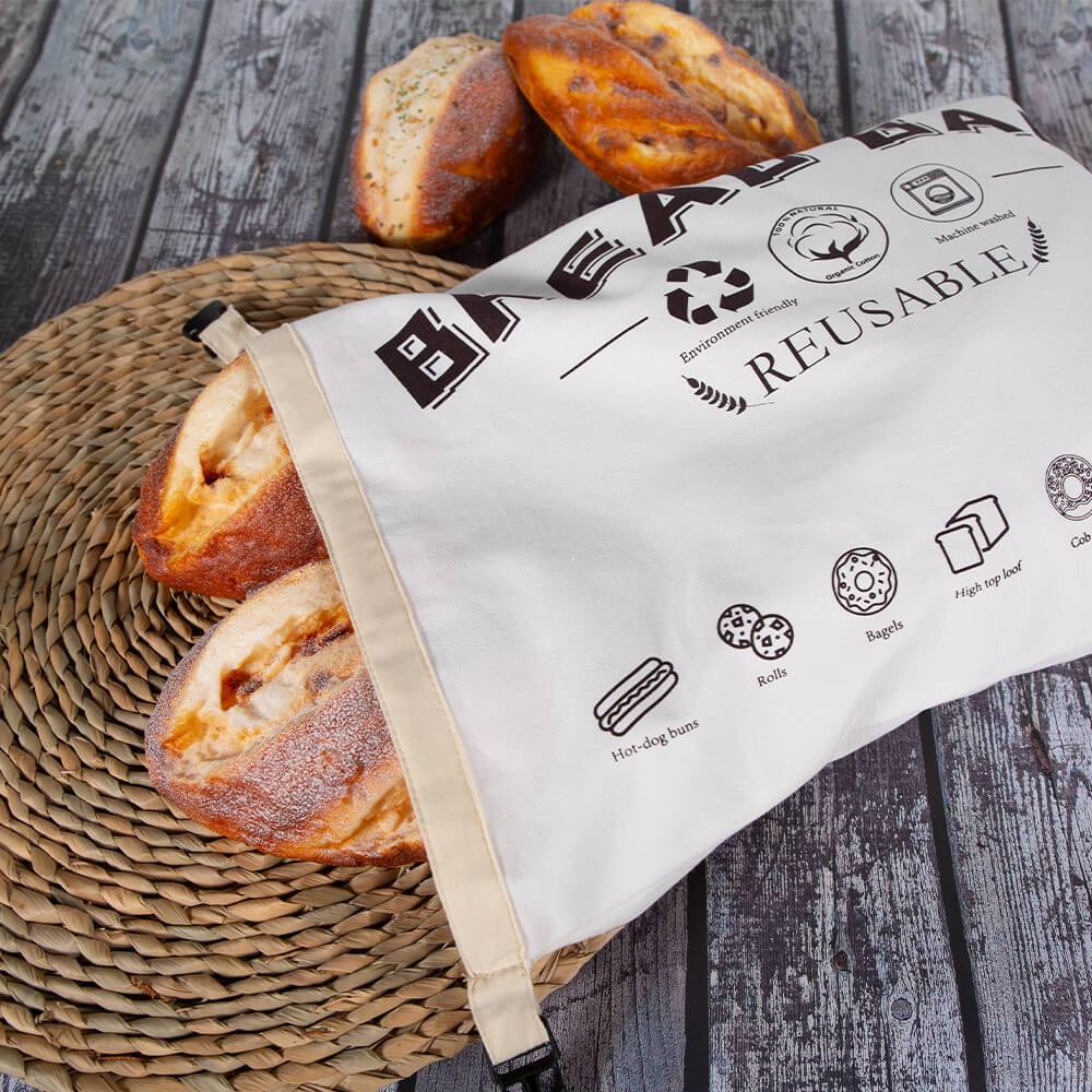 Reusable Organic Cotton Bread Bag - Ecoday