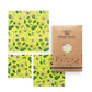 Reusable Beeswax Food Wraps - Pack of 3 (S/M/L) - Ecoday