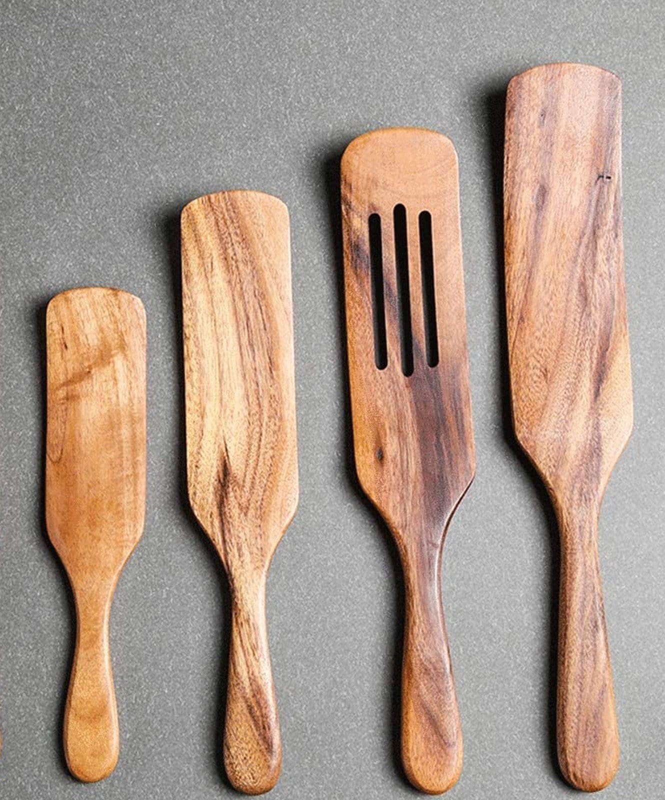 Teak Wood Spurtle Set