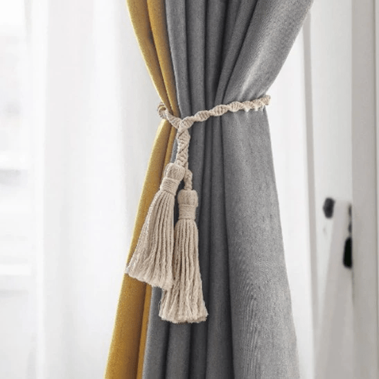 Macrame Woven Curtain Tie