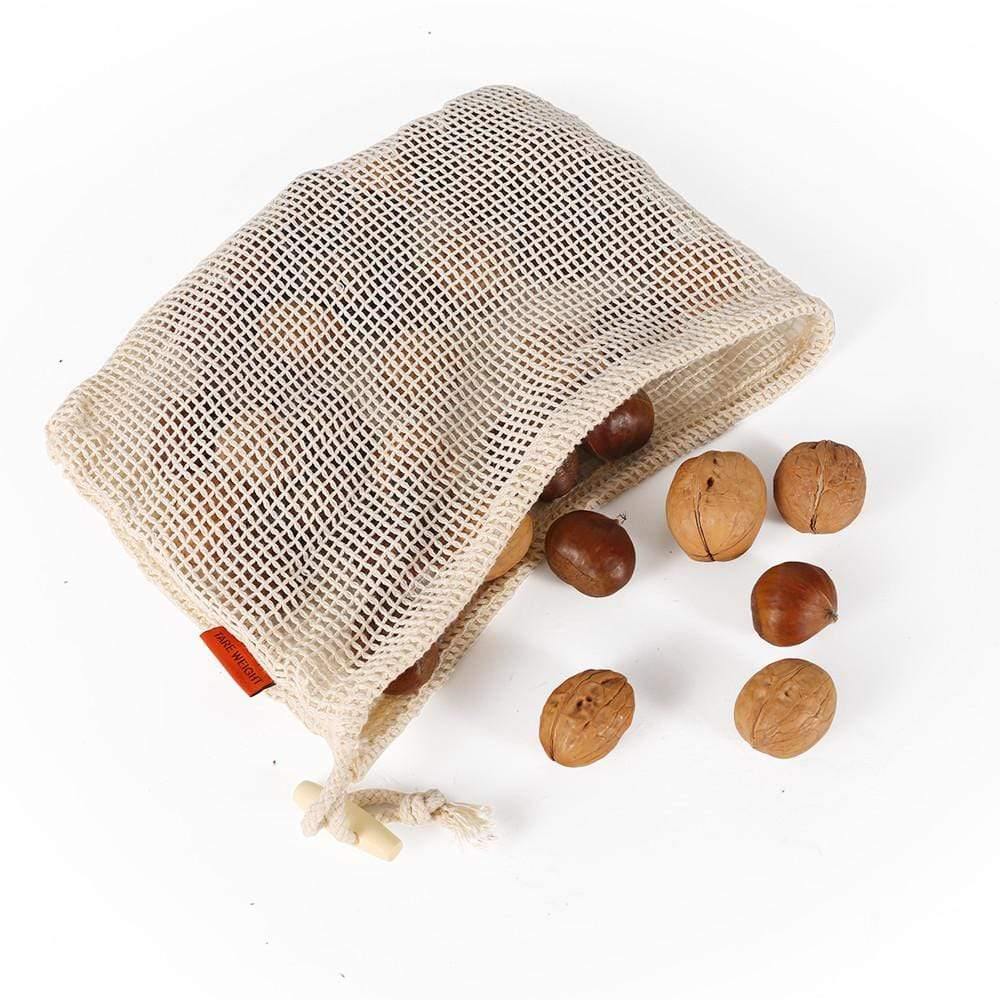 Organic Cotton Mesh Produce Bag - 3 pack (S/M/L) - Ecoday