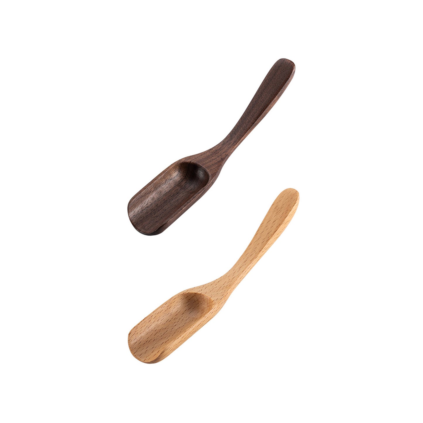 Vintage Wooden Tea Scoops Set of 2