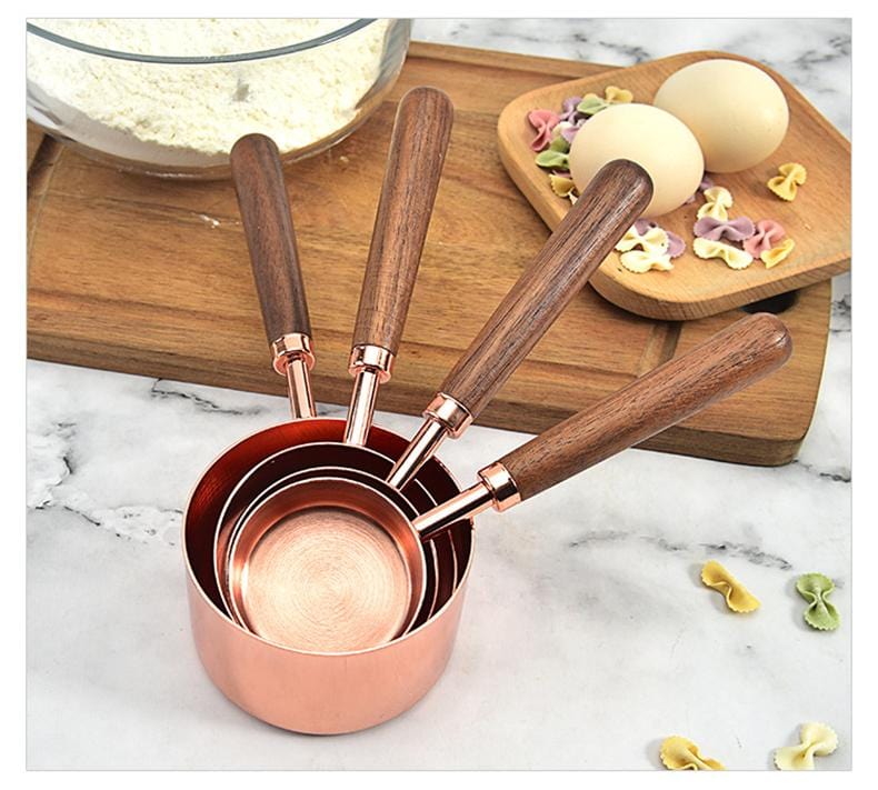 Copper Plated Measuring Cups and Spoons