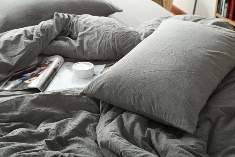 Light Grey Cotton Bed Sheets