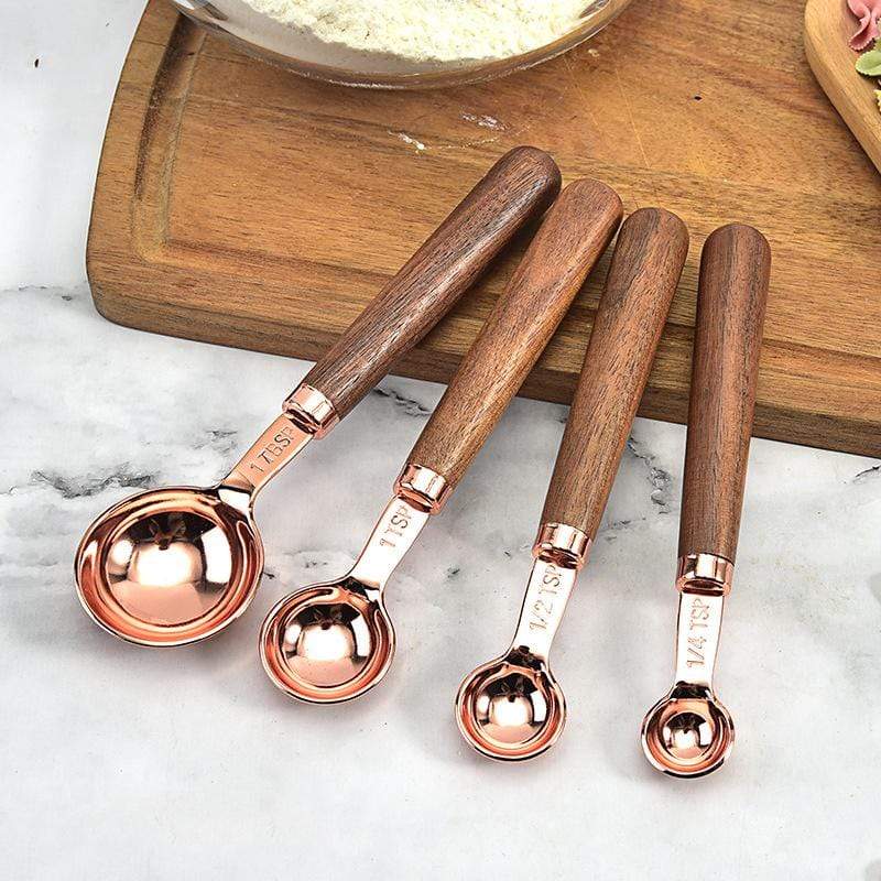 Copper Plated Measuring Cups and Spoons