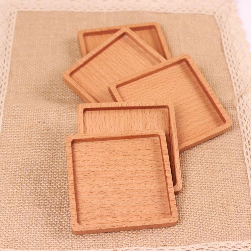 Beech Wood Dessert Plates