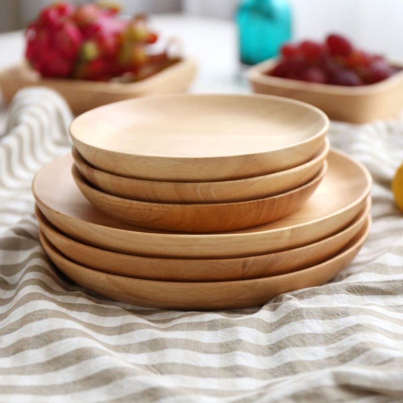 Walnut Wood Plates