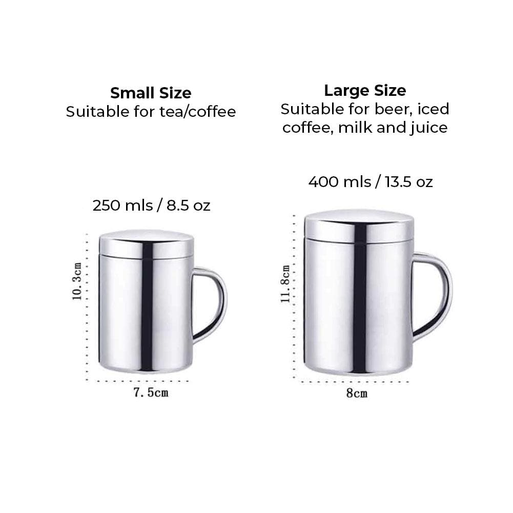 Double Wall Stainless Steel Coffee Mug