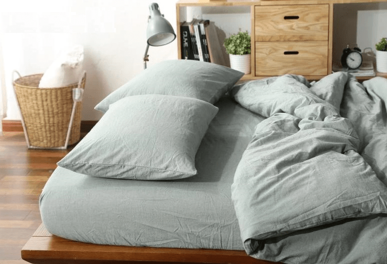 Grey Green Tone Cotton Bed Sheets
