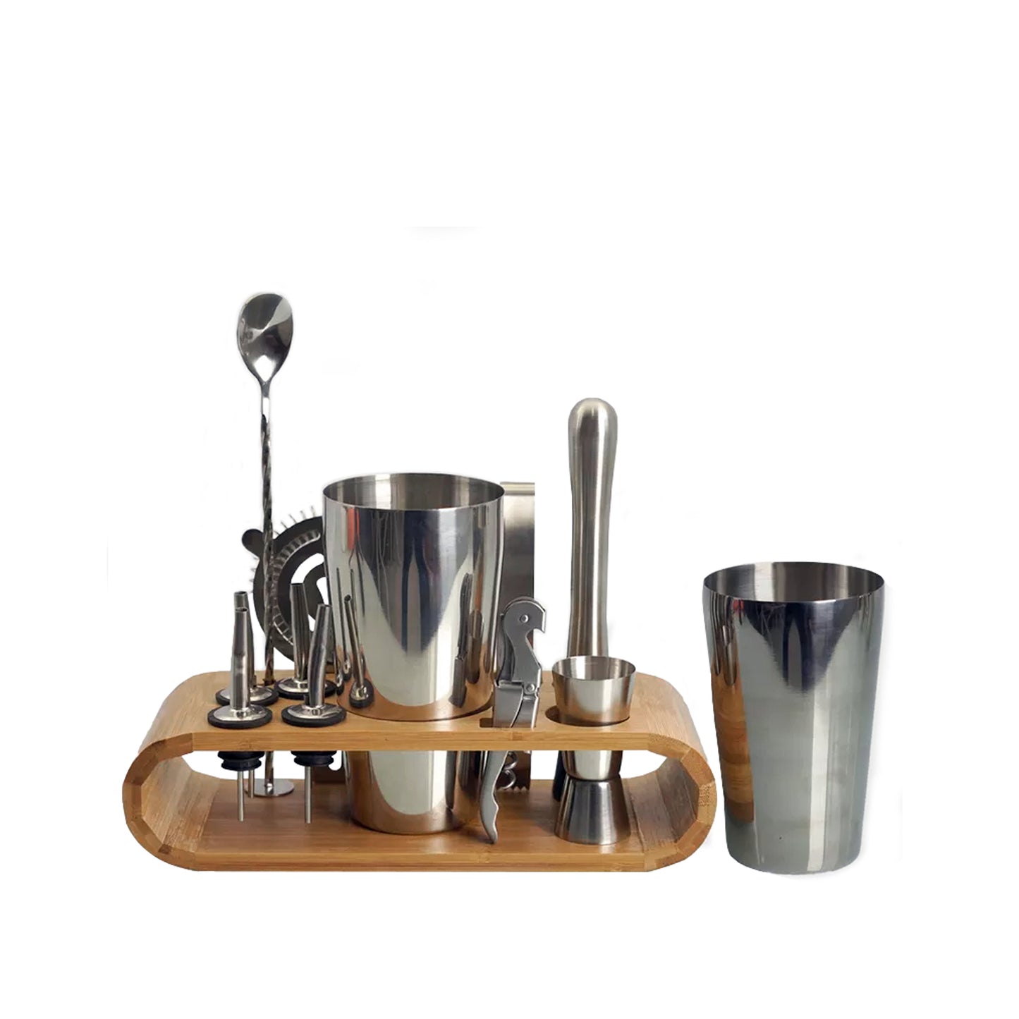 Cocktail Shaker Mixer Bartender Kit Set of 12