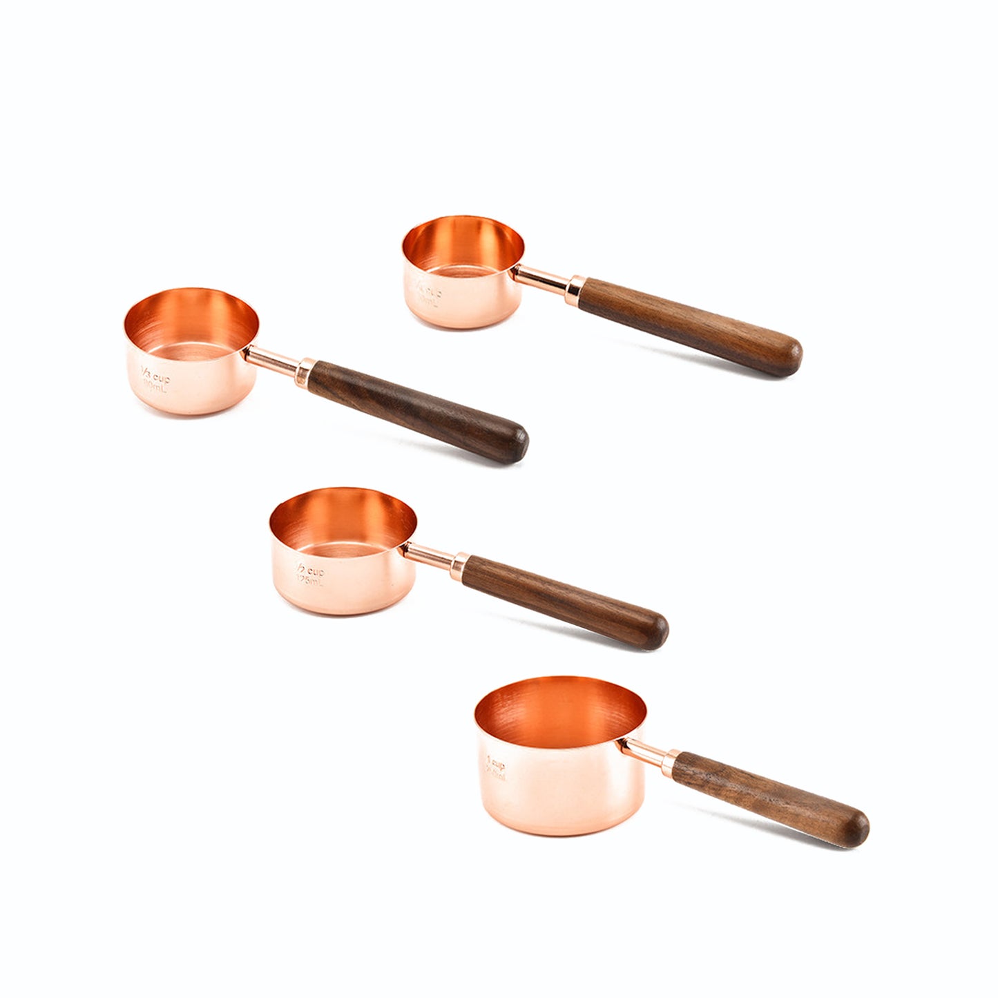 Copper Plated Measuring Cups and Spoons